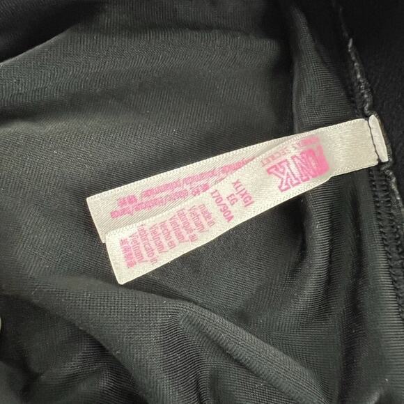 Victoria’s Secret Pink Black Velvet Bikini Underwear Womens Size Xlarge - Picture 3 of 4